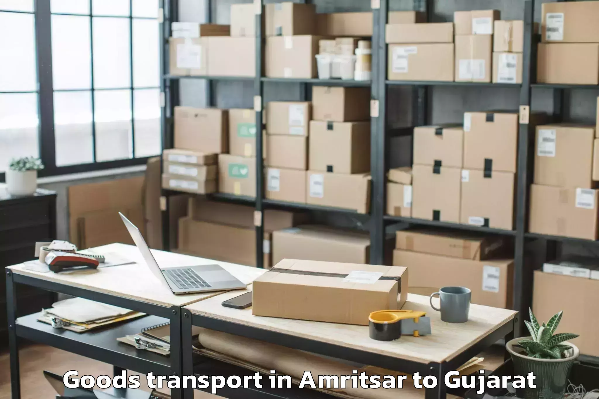 Quality Amritsar to Gondal Goods Transport